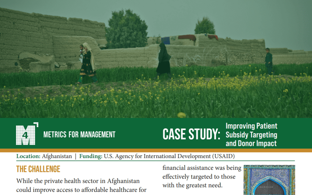 Improving PatientSubsidy Targetingand Donor Impact