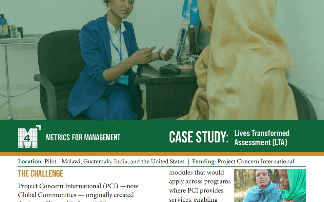 Lives Transformed Assessment (LTA)