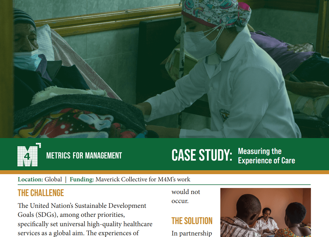 Measuring the Experience of Care