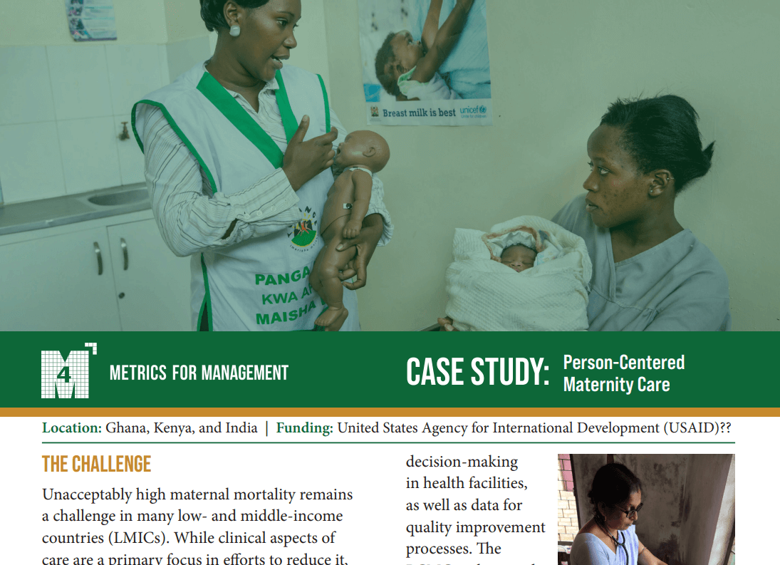 Person Centered Maternity Care