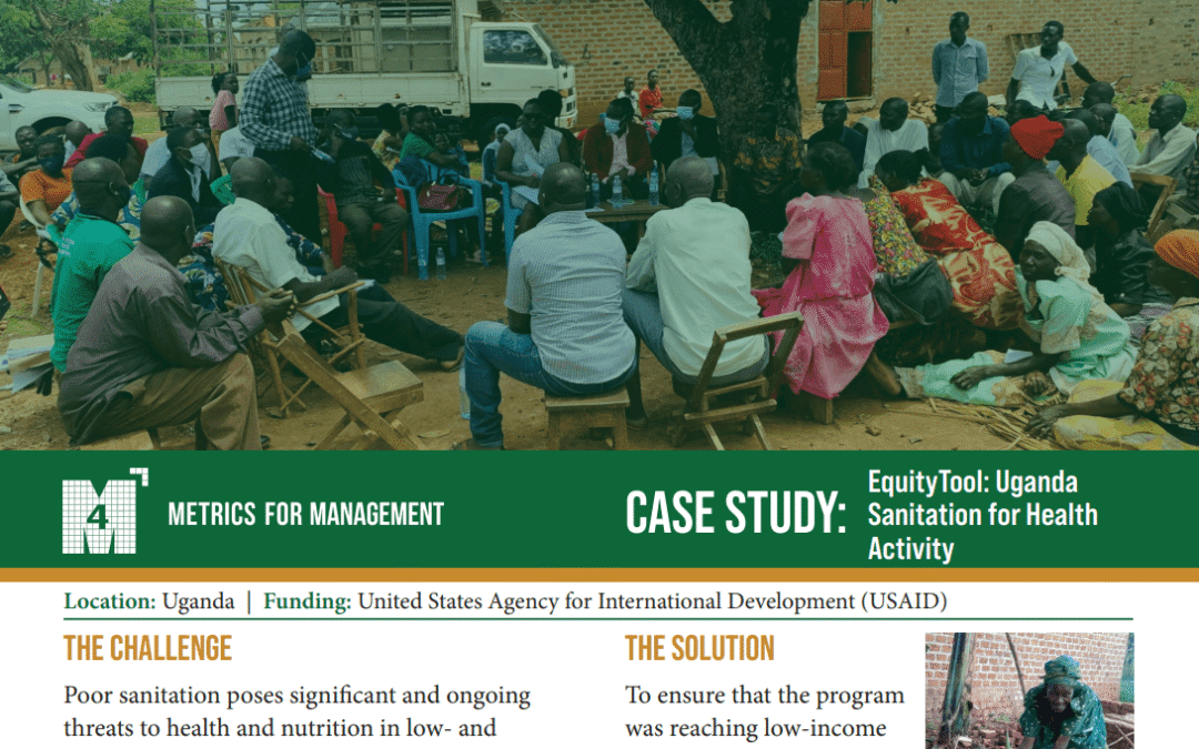 EquityTool: Uganda Sanitation for Health Activity